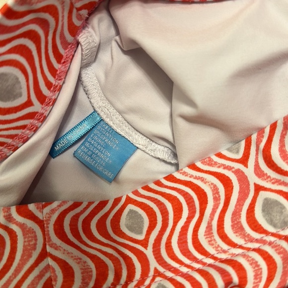 J McLaughlin Catalina cloth mod pink grey print skort skirt medium - Picture 5 of 5